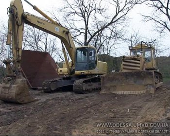 Незаконный песчаный карьер обнаружили правоохранители Одесской области