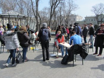 В Горсаду прошел Фестиваль шаржистов