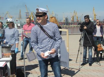 На Морвокзале журналисты демонстрировали кулинарные способности