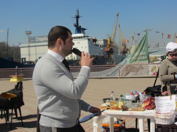 На Морвокзале журналисты демонстрировали кулинарные способности