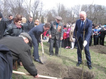 В сквере Партизанской славы уже отметили День освобождения Одессы