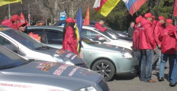 «Наша Победа»: Одесситы поприветствовали участников патриотического автопробега