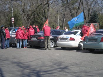 «Наша Победа»: Одесситы поприветствовали участников патриотического автопробега