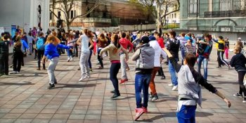 Состоялась массовая зарядка на Думской