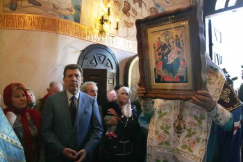 В Одессу прибыла Икона Божией матери «Всецарица»