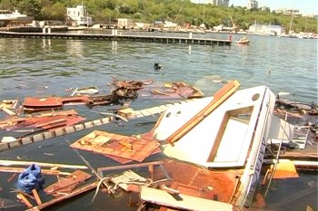 Одесса: В результате взрыва яхты пострадал человек (видео)