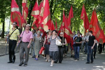 Масштабный митинг в поддержку Всеукраинского антифашистского марша прошел сегодня в Одессе