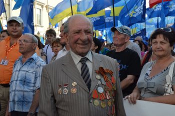 Масштабный митинг в поддержку Всеукраинского антифашистского марша прошел сегодня в Одессе