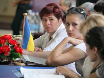 В Одессе соревнуются юные акробаты