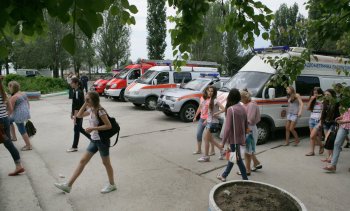 В Одессу съехались юные пожарные региона