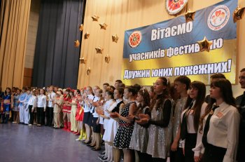 В Одессу съехались юные пожарные региона
