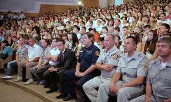 В Одессу съехались юные пожарные региона