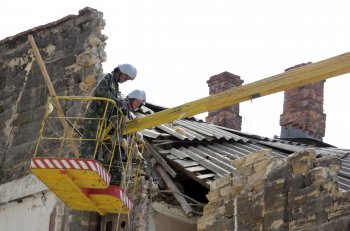 В «климовском квартале» новое обрушение дома (фото)