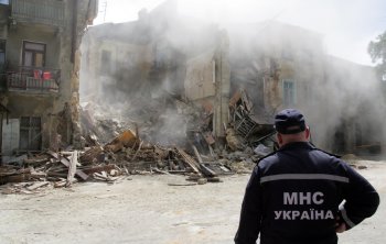 В «климовском квартале» новое обрушение дома (фото)