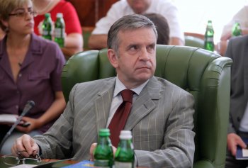 Из зала заседания российских и украинских парламентариев