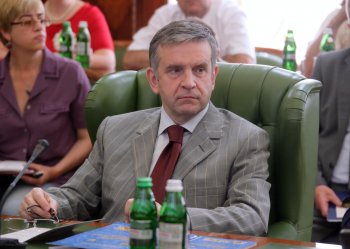 Из зала заседания российских и украинских парламентариев
