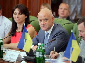 Из зала заседания российских и украинских парламентариев