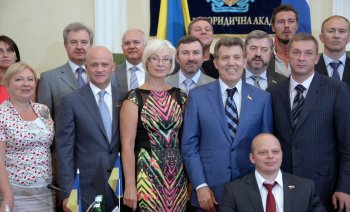 Из зала заседания российских и украинских парламентариев
