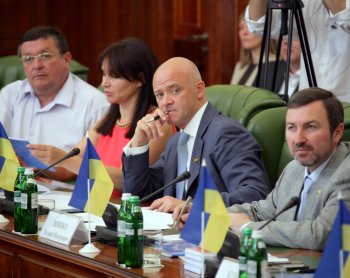 Из зала заседания российских и украинских парламентариев