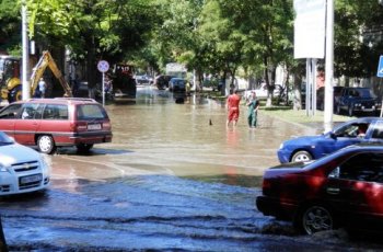В центре Одессы потоп