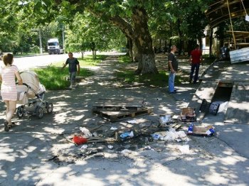 20 торговых «будок» снесено с Привокзальной площади Одессы