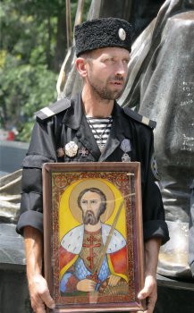 В Одессе казаки почтили память атамана Головатого, императрицы Екатерины и Александра Суворова