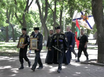 В Одессе казаки почтили память атамана Головатого, императрицы Екатерины и Александра Суворова