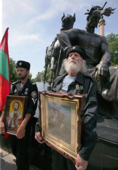 В Одессе казаки почтили память атамана Головатого, императрицы Екатерины и Александра Суворова