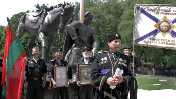 В Одессе казаки почтили память атамана Головатого, императрицы Екатерины и Александра Суворова