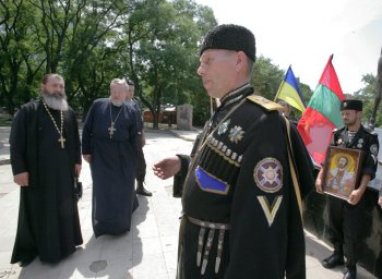 В Одессе казаки почтили память атамана Головатого, императрицы Екатерины и Александра Суворова