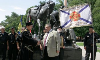 В Одессе казаки почтили память атамана Головатого, императрицы Екатерины и Александра Суворова