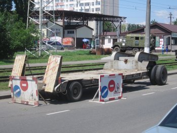Люстдорфская дорога снова перекрыта (фото)