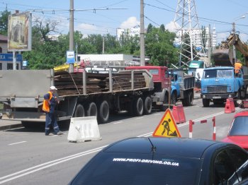 Люстдорфская дорога снова перекрыта (фото)