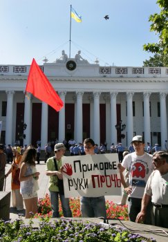 Пикет на Думской глазами фотокора Тимура Славина