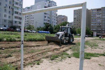 В Суворовском районе Одессы началось строительство нового стадиона (фото)