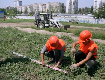 В Суворовском районе Одессы началось строительство нового стадиона (фото)