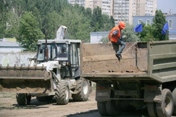 В Суворовском районе  началось строительство нового стадиона 