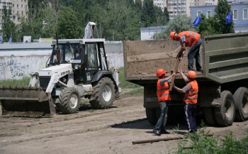 В Суворовском районе  началось строительство нового стадиона 