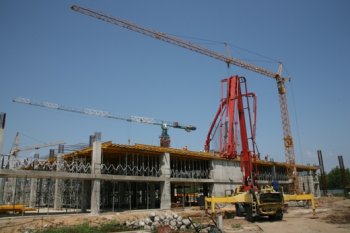 Строительство каркаса нового терминала Одесского аэропорта выполнено до уровня 3-го этажа