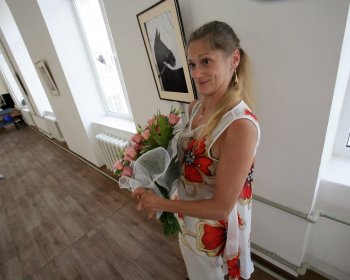 В монастыре открылась выставка Леси Чикарюк (фото)