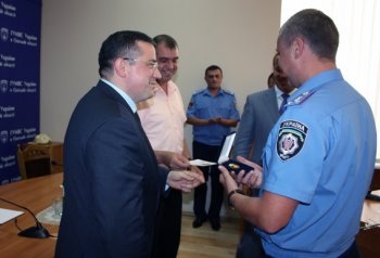 Молдавские полицейские наградили одесских милиционеров (фото)