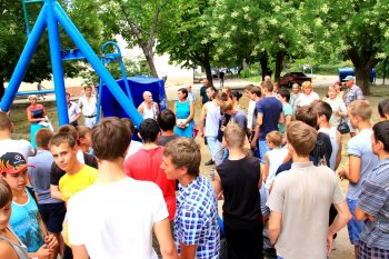 В Суворовском районе появилась новая спортплощадка