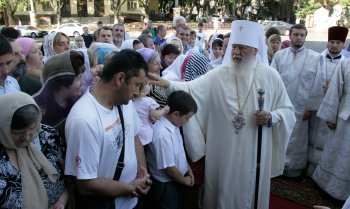 Митрополит Агафангел возглавил богослужение в Преображенском соборе (фото)