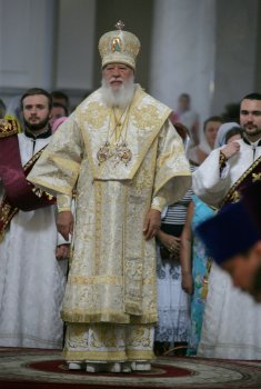 Митрополит Агафангел возглавил богослужение в Преображенском соборе (фото)