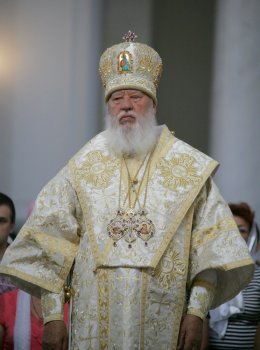 Митрополит Агафангел возглавил богослужение в Преображенском соборе (фото)
