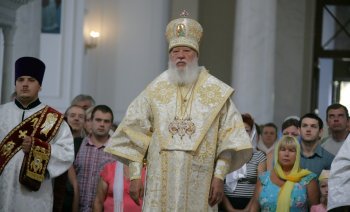 Митрополит Агафангел возглавил богослужение в Преображенском соборе (фото)