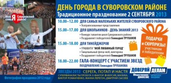 День города в Суворовском районе