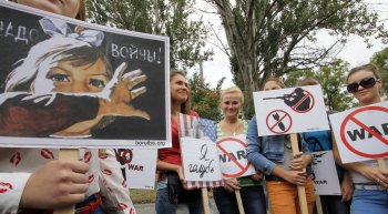 В Одессе прошел марш против агрессии США в Сирии (фото)