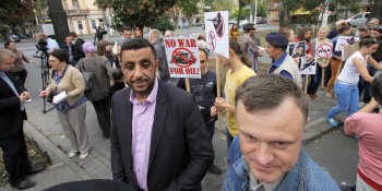 В Одессе прошел марш против агрессии США в Сирии (фото)