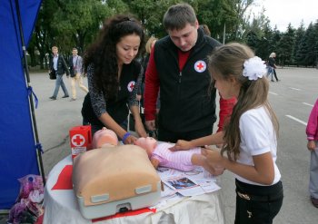 В Одессе соревновались юные пожарные
